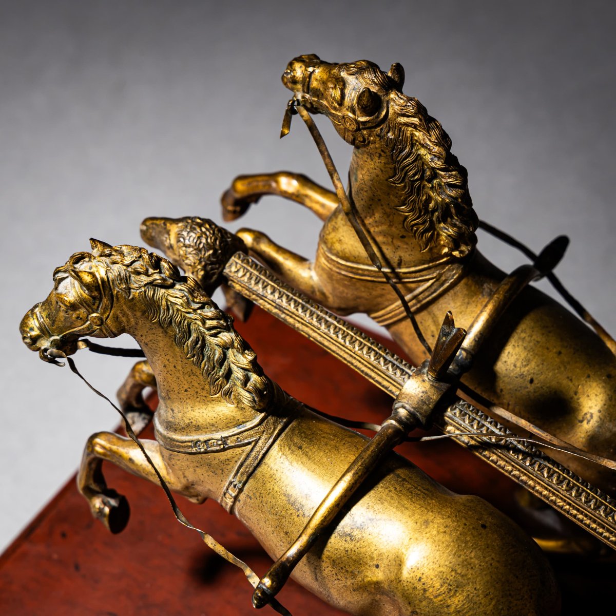 Bronze Chariot, Italy, 19th Century-photo-6