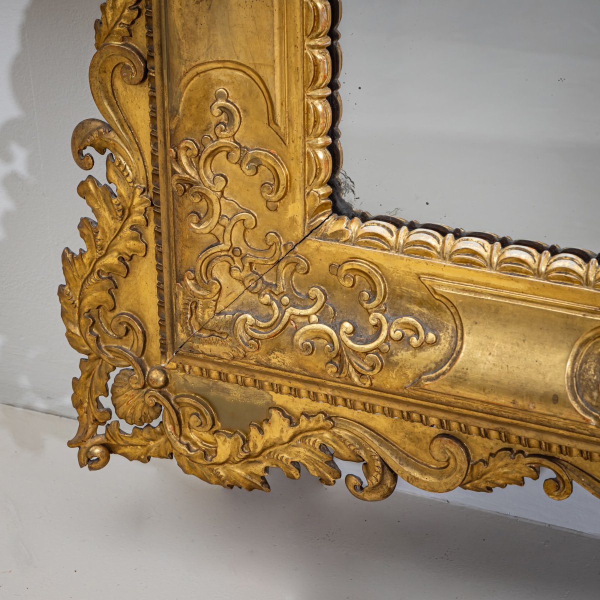 Large Florentine Baroque Wall Mirror, Italy, Late 19th Century-photo-4