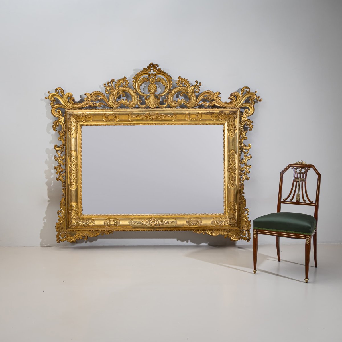 Large Florentine Baroque Wall Mirror, Italy, Late 19th Century-photo-7