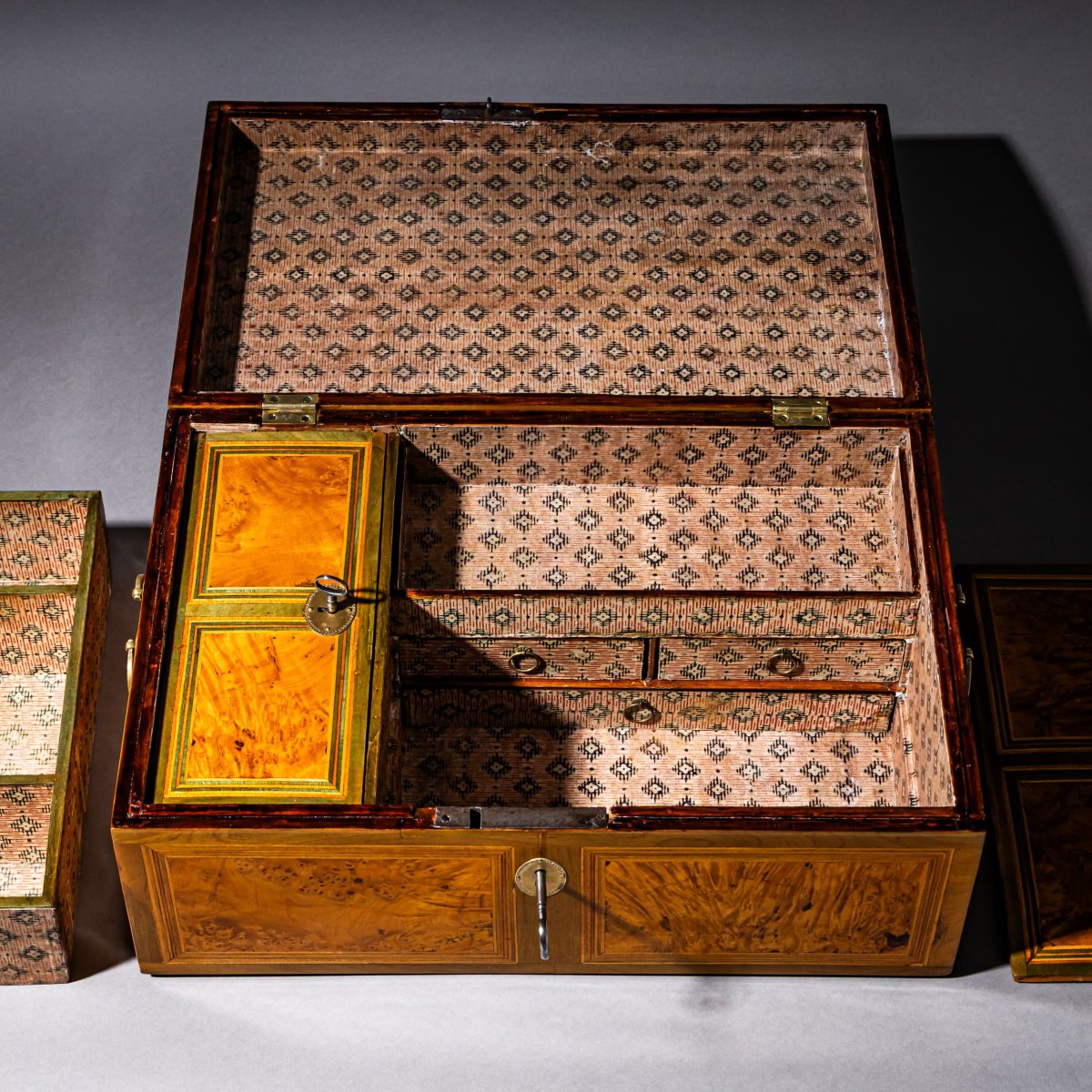 Coffret de style Biedermeier, première moitié du XIXe siècle-photo-4