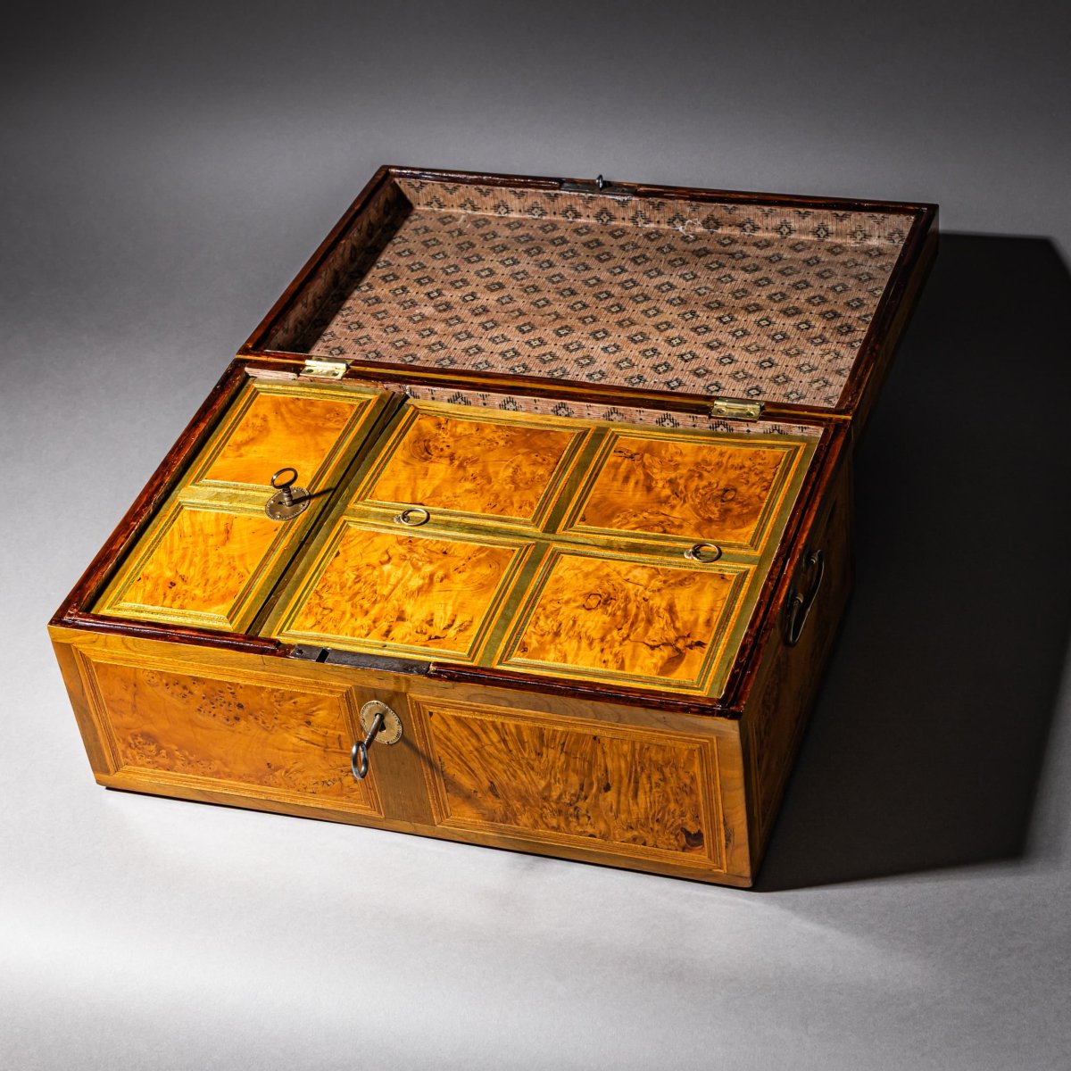 Coffret de style Biedermeier, première moitié du XIXe siècle-photo-3