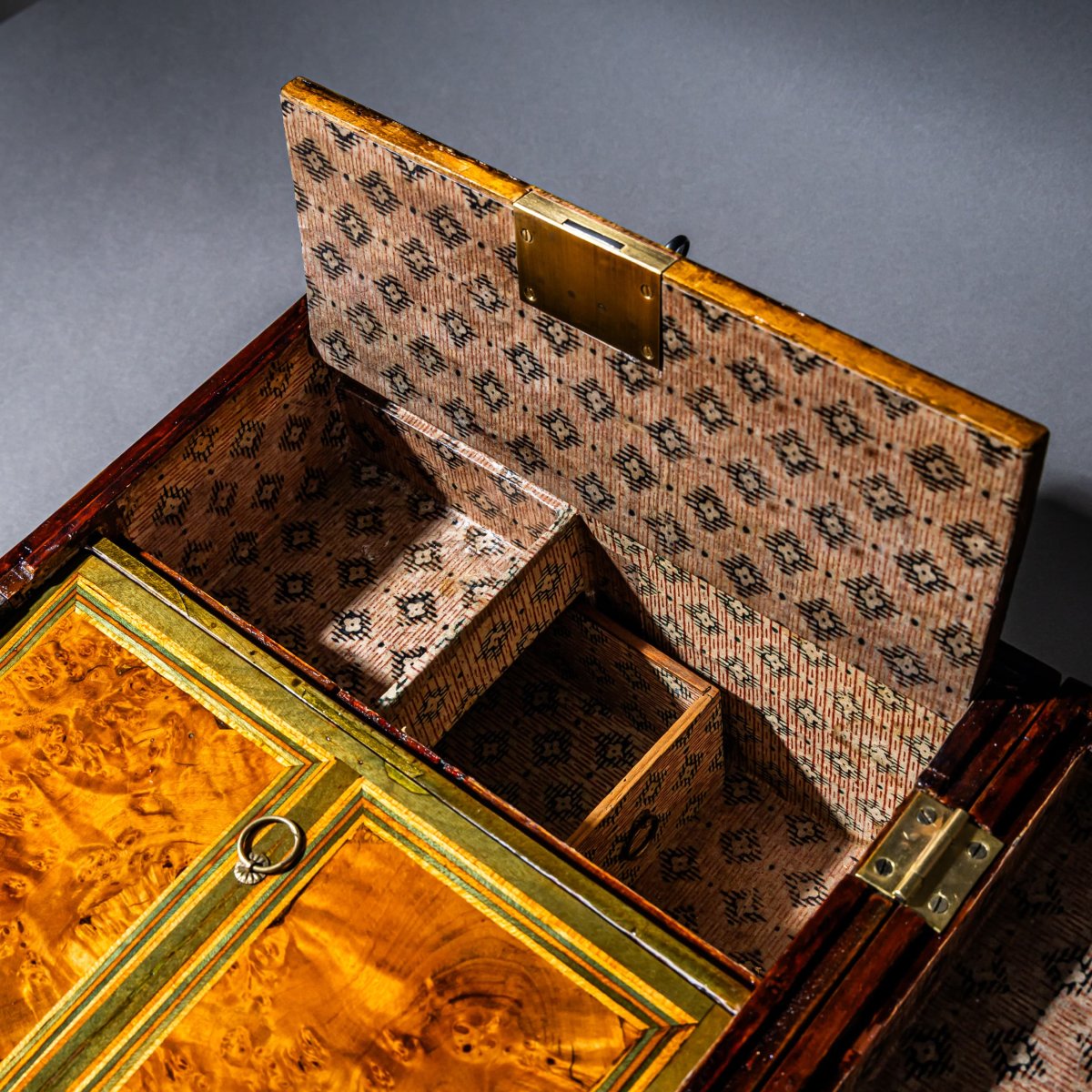 Coffret de style Biedermeier, première moitié du XIXe siècle-photo-6