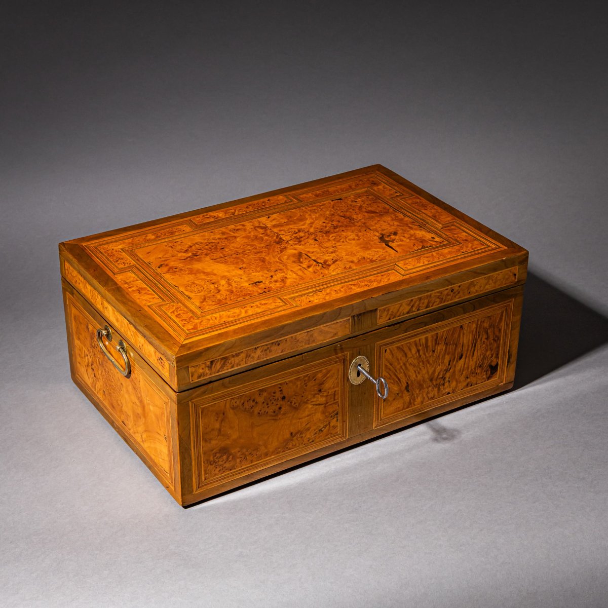 Coffret de style Biedermeier, première moitié du XIXe siècle-photo-7