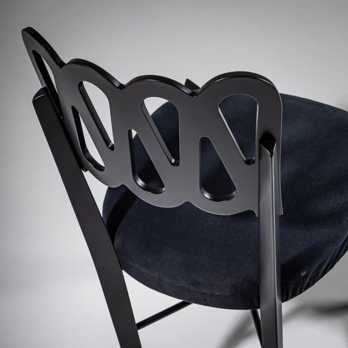 Lot de quatre chaises de salle à manger, modèle G6G, par Gio Ponti pour Montina, Italie, 1969-photo-3