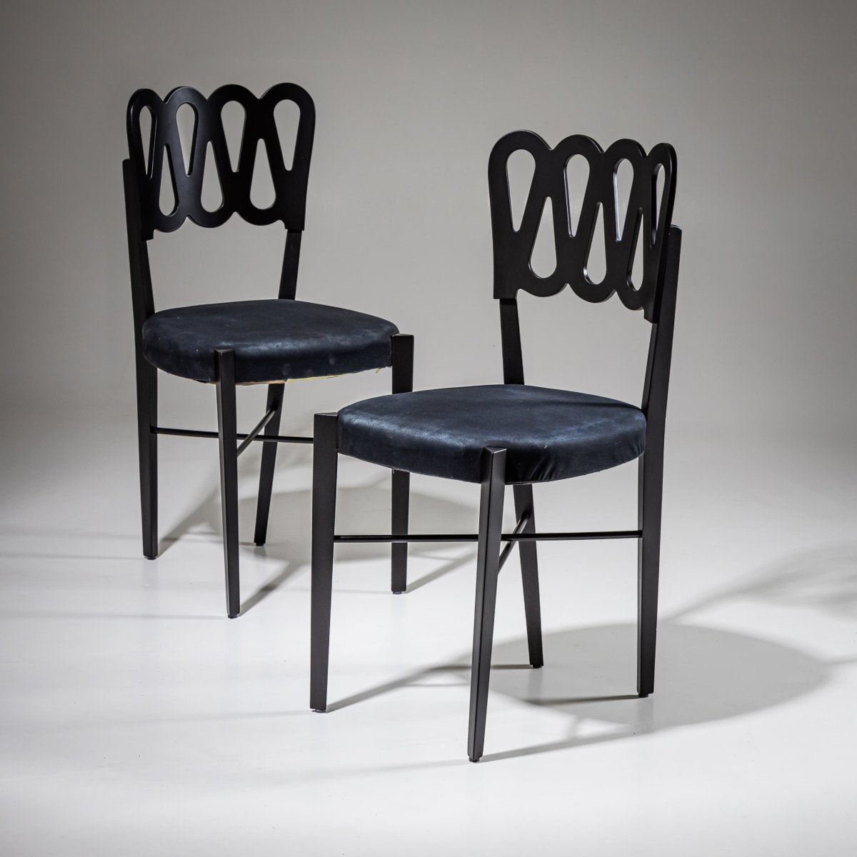 Lot de quatre chaises de salle à manger, modèle G6G, par Gio Ponti pour Montina, Italie, 1969-photo-2