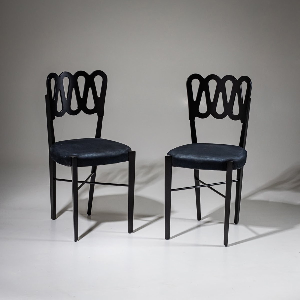 Lot de quatre chaises de salle à manger, modèle G6G, par Gio Ponti pour Montina, Italie, 1969-photo-6