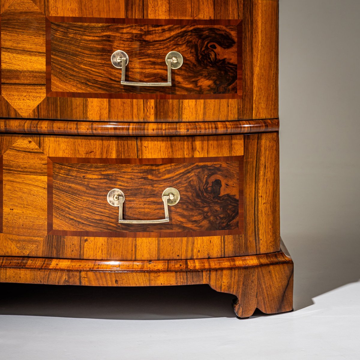 Baroque Walnut Desk With Sloping Front, Mid-18th Century-photo-3