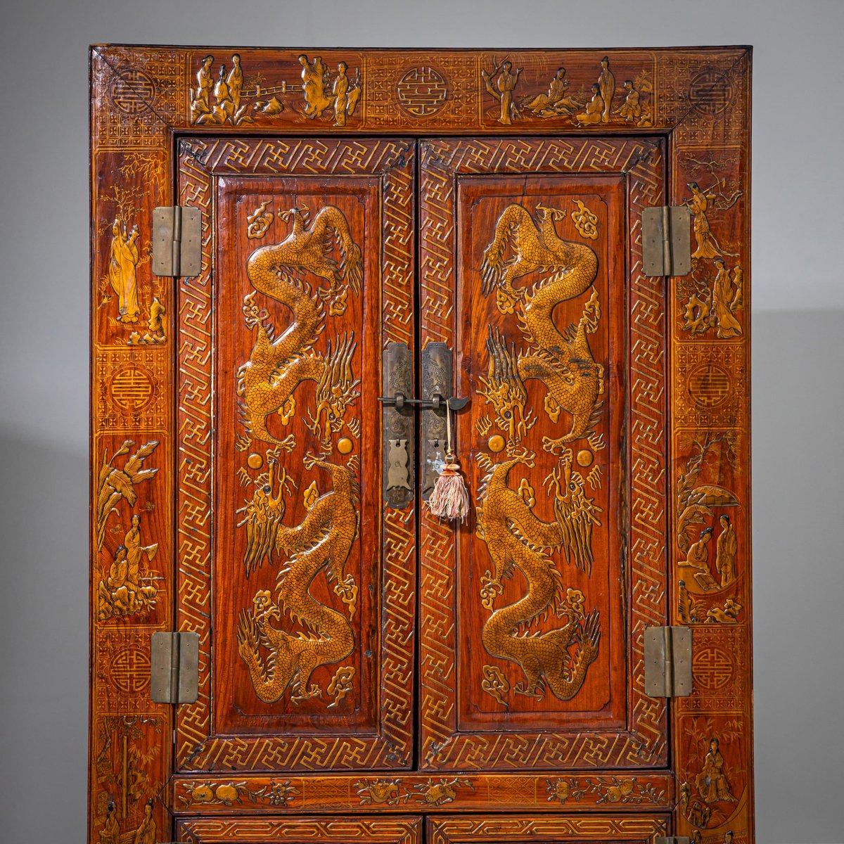 Paire de commodes chinoises, fin du XXe siècle-photo-7