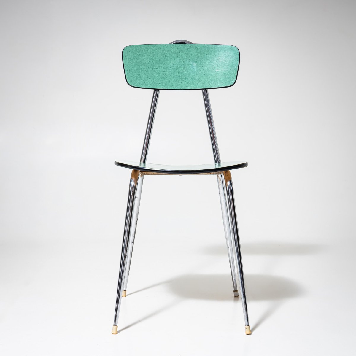 Turquoise Formica Dining Set, Table And Four Chairs, Italy, 1960s/1-photo-7