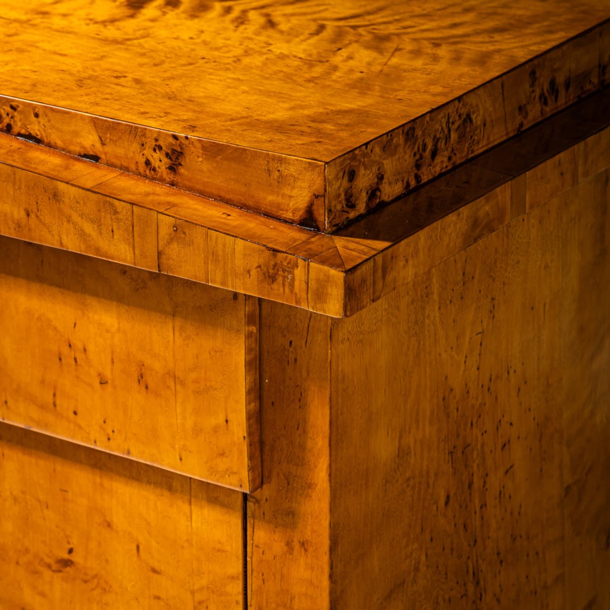 Commode de style Biedermeier en bouleau, Allemagne du Nord, vers 1820-photo-2