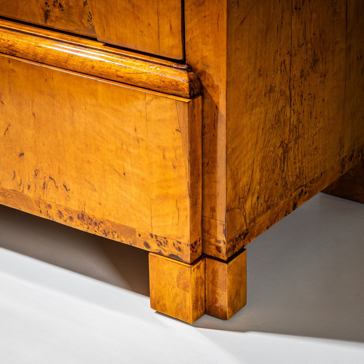 Commode de style Biedermeier en bouleau, Allemagne du Nord, vers 1820-photo-5