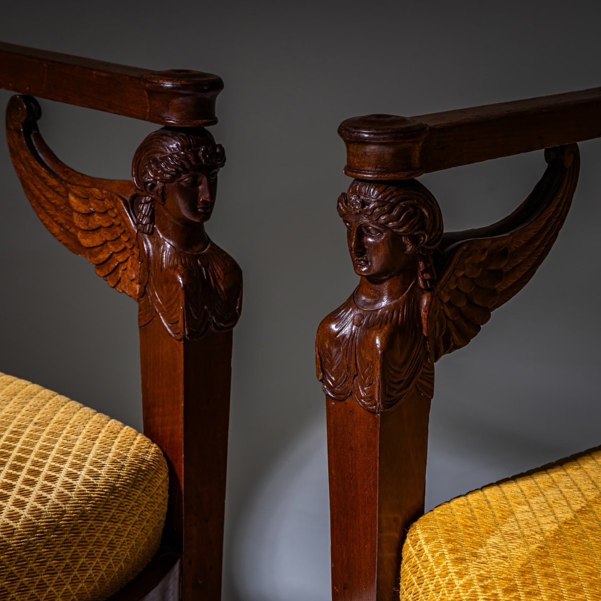 Ensemble de sièges Empire, estampillé Henri Jacob (Maître 1779), France, début du XIXe siècle-photo-2