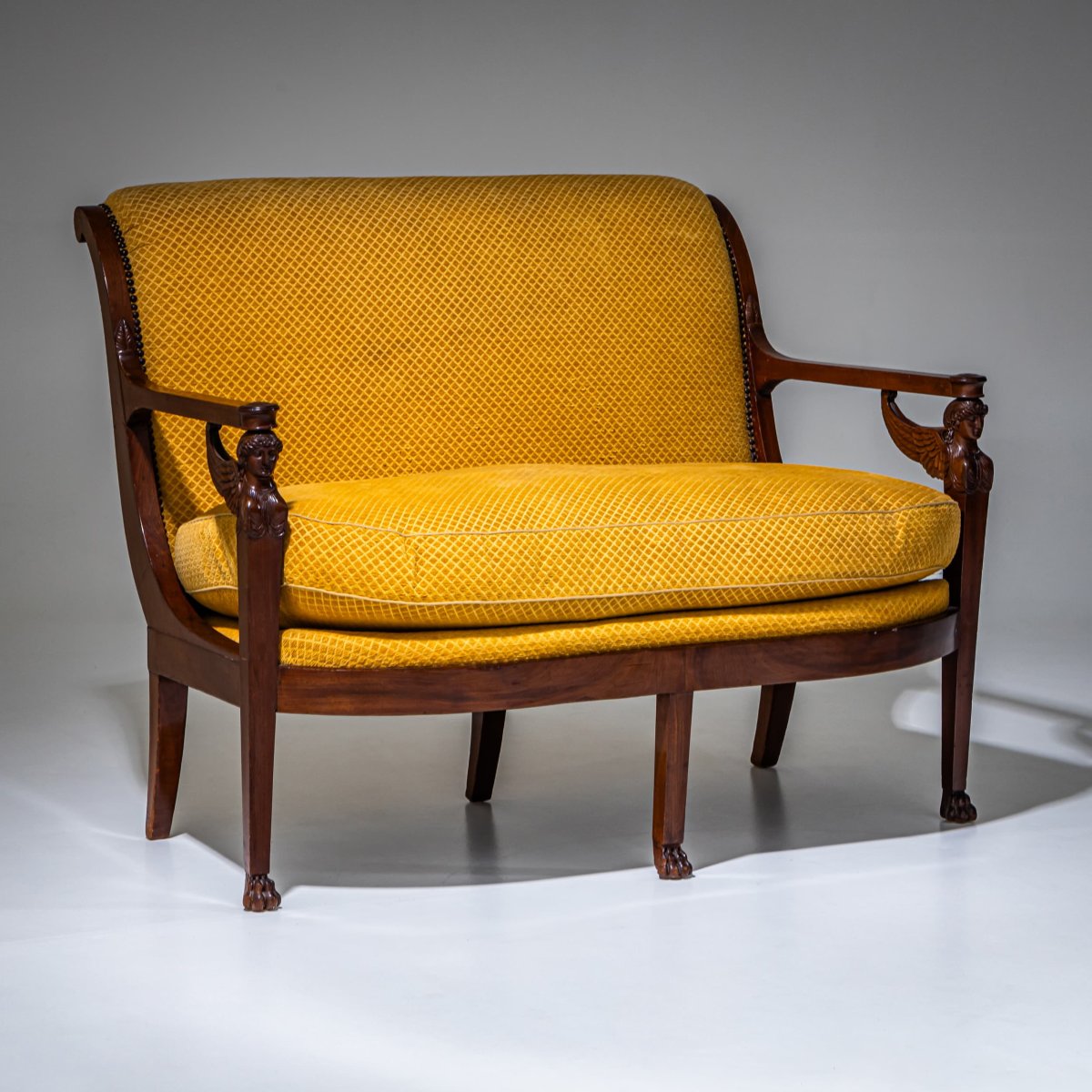 Ensemble de sièges Empire, estampillé Henri Jacob (Maître 1779), France, début du XIXe siècle-photo-4