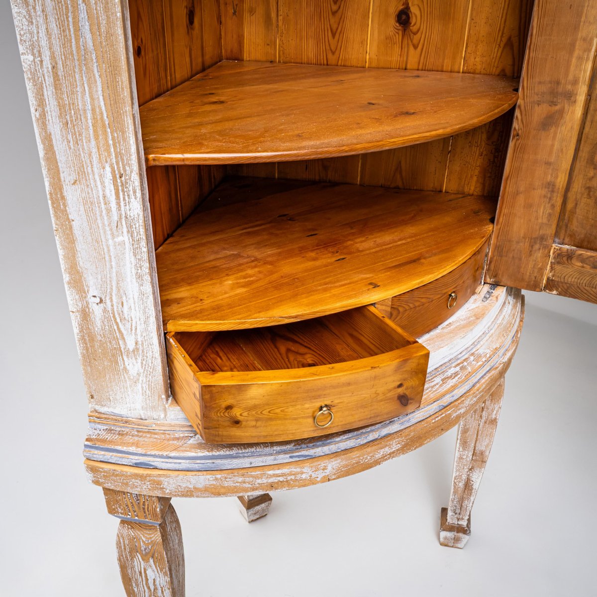 Neoclassical Corner Cabinet, 19th Century-photo-5