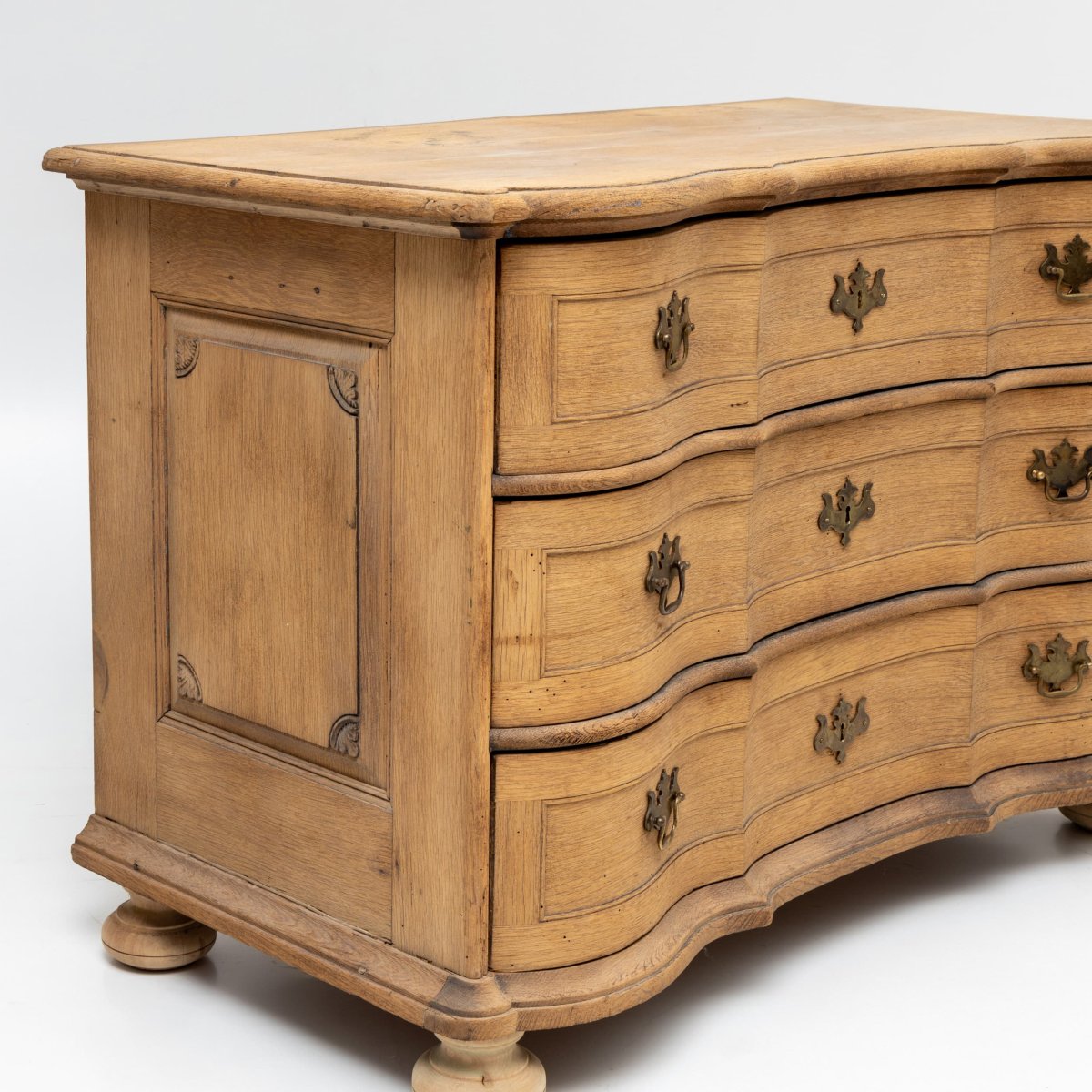 Baroque Softwood Chest Of Drawers, Mid-18th Century-photo-3
