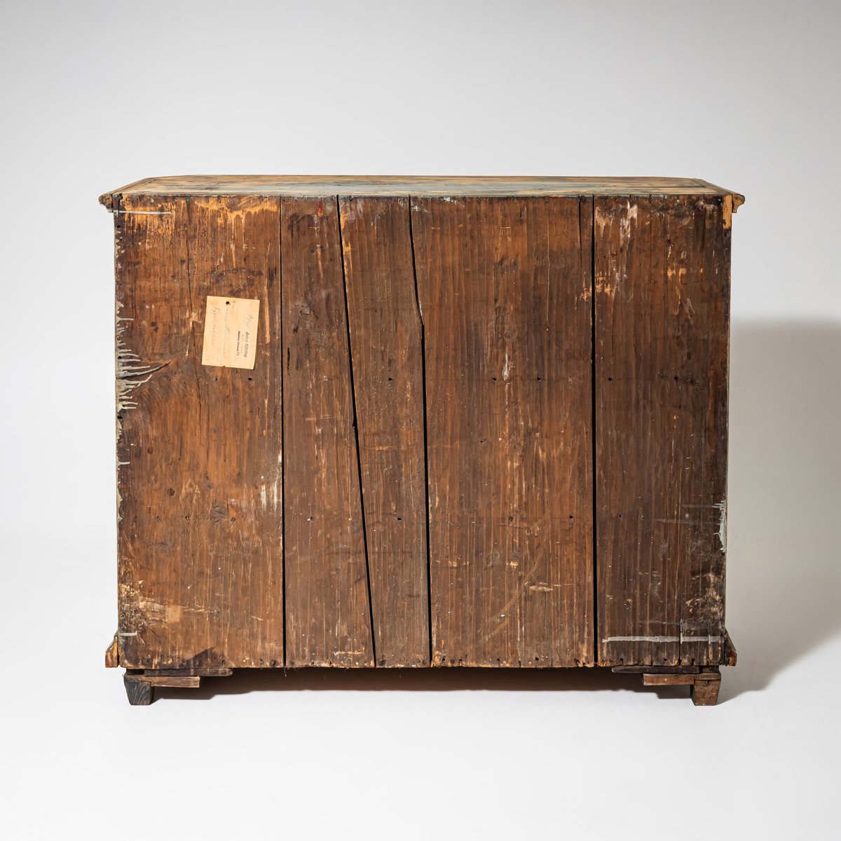 Petite armoire baroque peinte à la main, première moitié du XVIIIe siècle-photo-8
