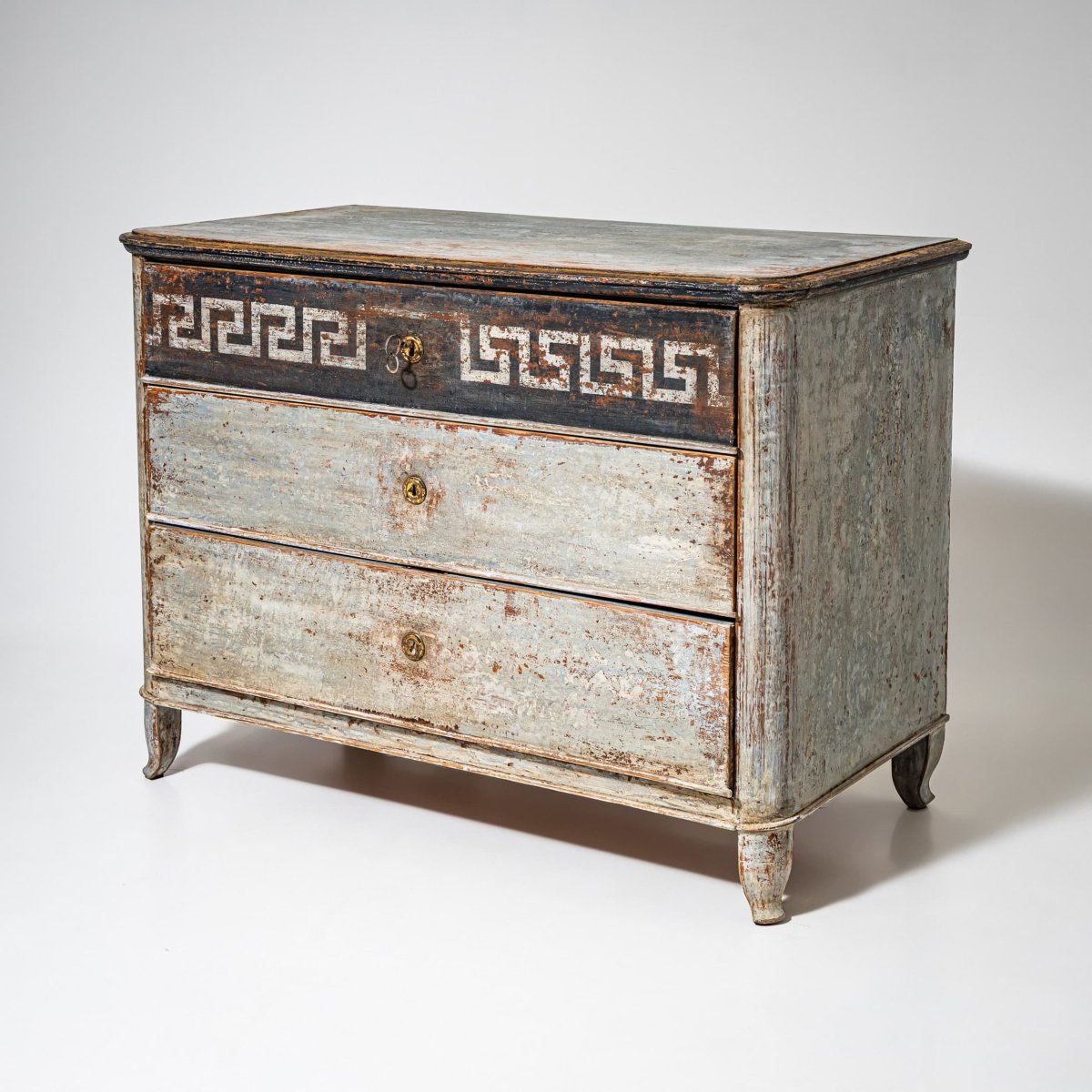 Commode peinte du sud de l'Allemagne, vers 1835-1840-photo-3