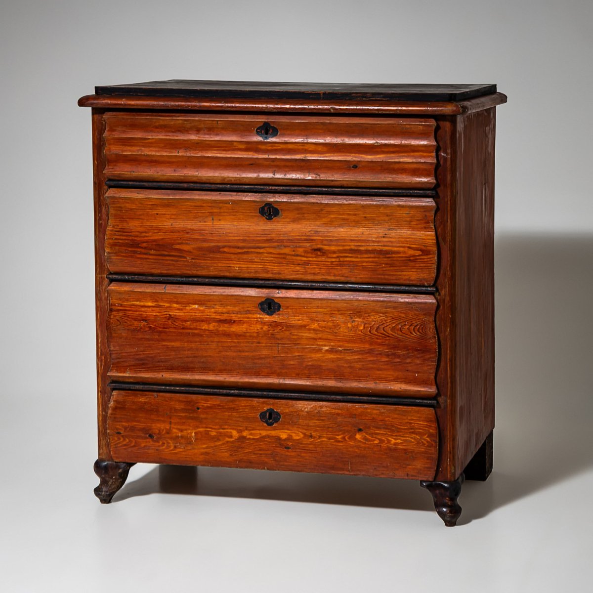 Red Louis-philippe Chest Of Drawers, 19th Century-photo-5