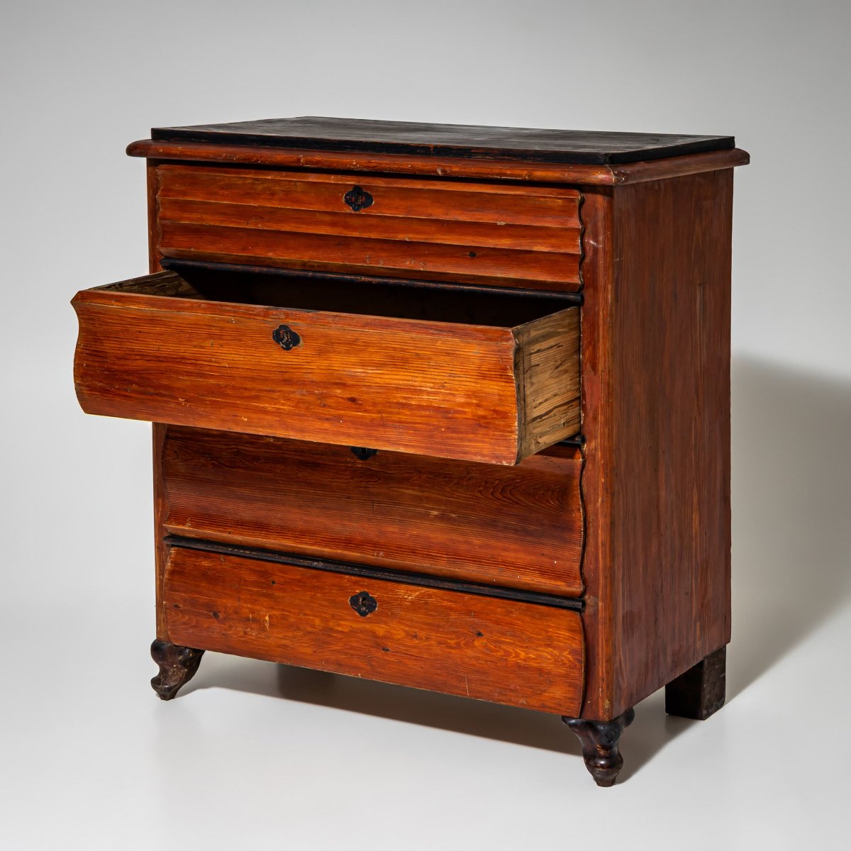 Red Louis-philippe Chest Of Drawers, 19th Century-photo-6