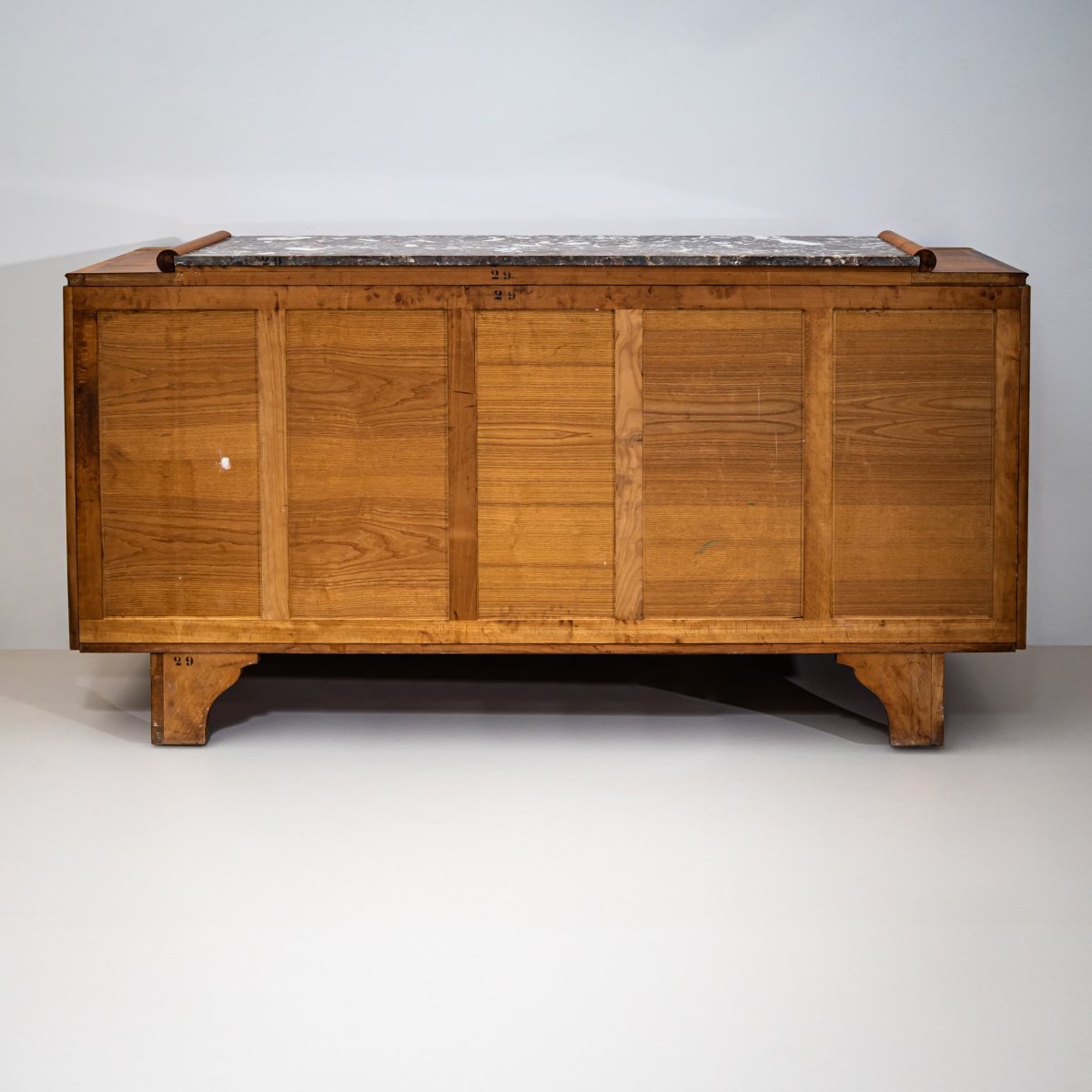 Art Deco Sideboard With Marble Top, France, 1930s-photo-5
