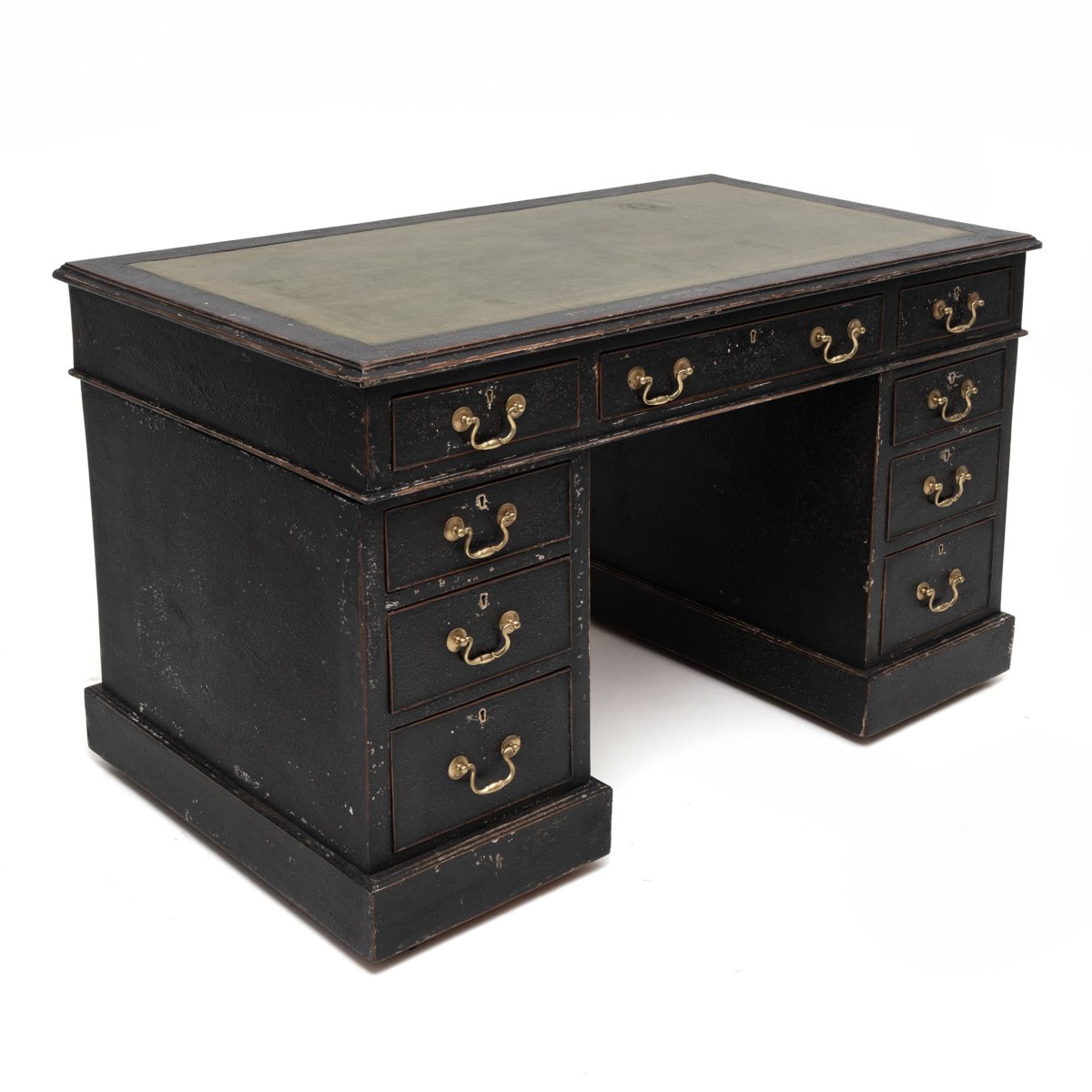 Black English Desk, 19th Century-photo-3