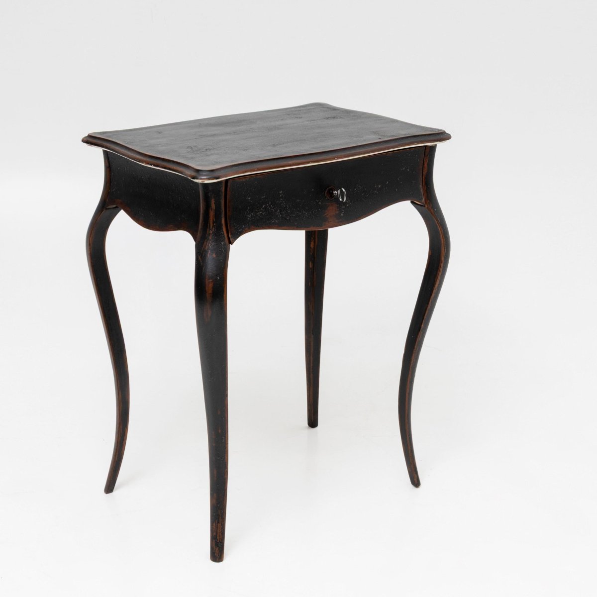 Table d'appoint de style baroque noir, fin du XIXe siècle-photo-1