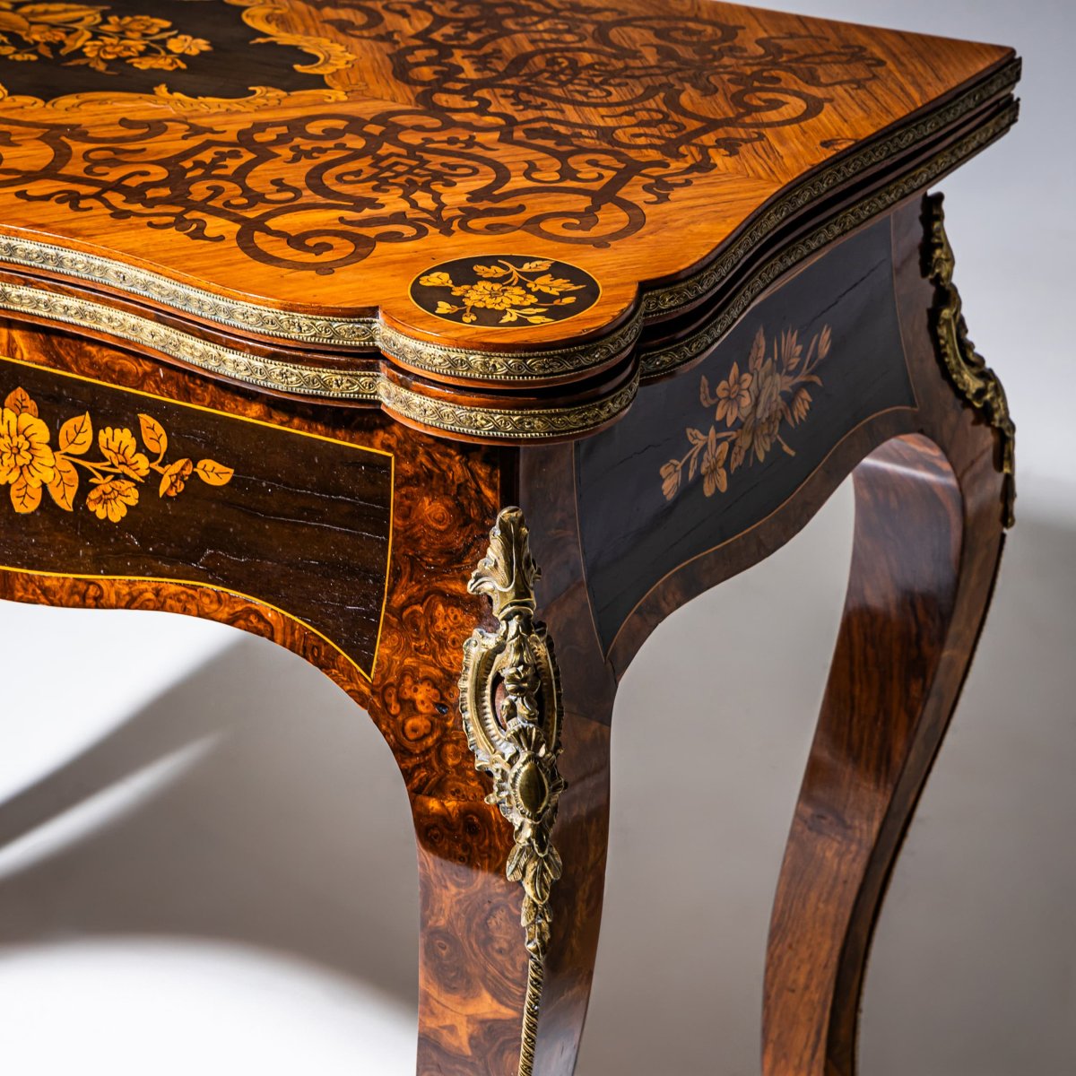 Table de jeu Napoléon III, France, fin du XIXe siècle-photo-4