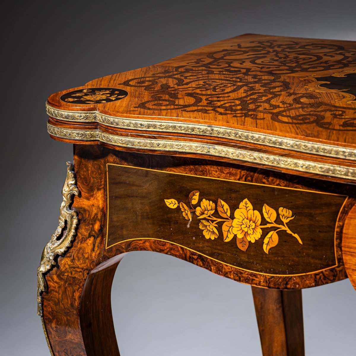 Table de jeu Napoléon III, France, fin du XIXe siècle-photo-7