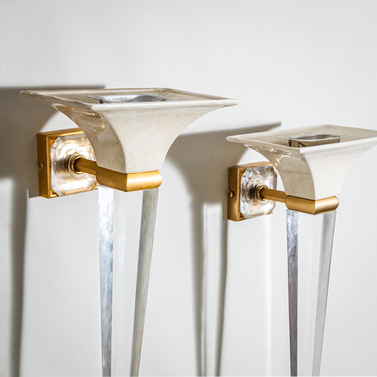 Pair Of Sigma L2 Wall Sconces, Italy, Late 20th / Early 21st Century-photo-3