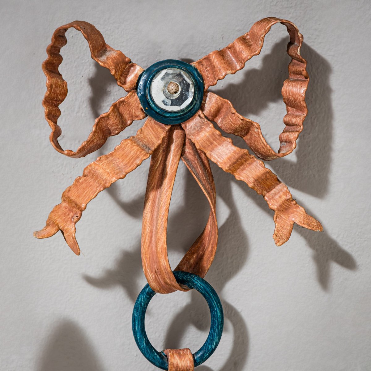Pair Of Wall Sconces With Ribbon Motif, 1990s-photo-4