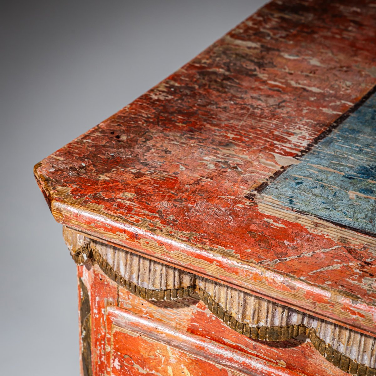 Commode peinte en rouge, Irschenberg, sud de l'Allemagne, XIXe siècle-photo-4
