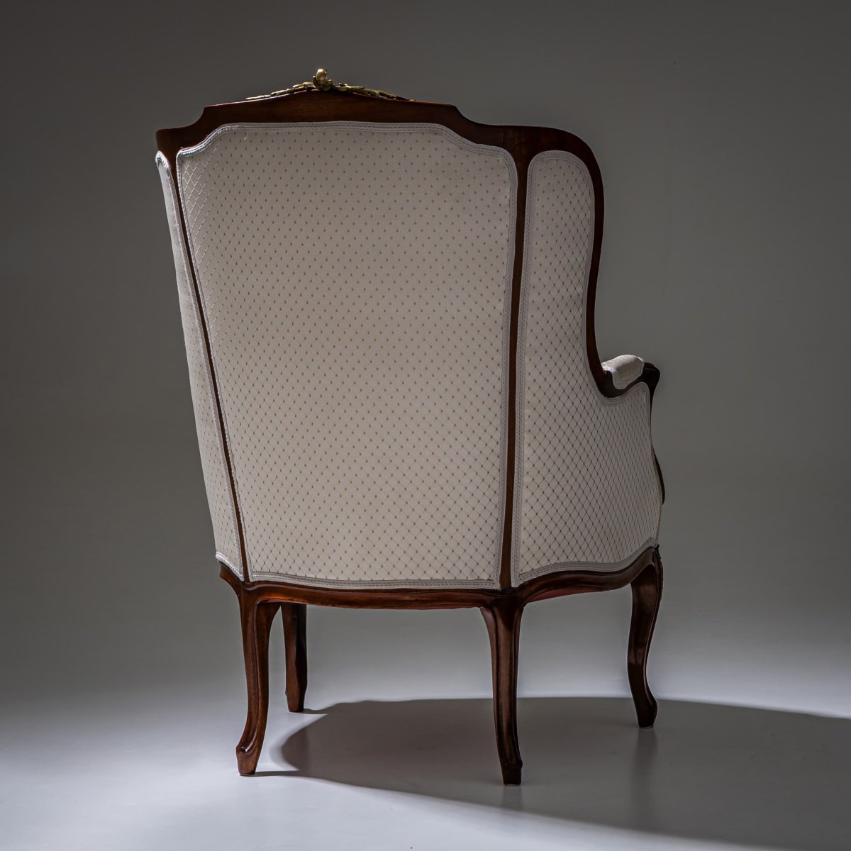 Louis XV Style Wingback Armchair, Dresden / Germany, Circa 1880-photo-3