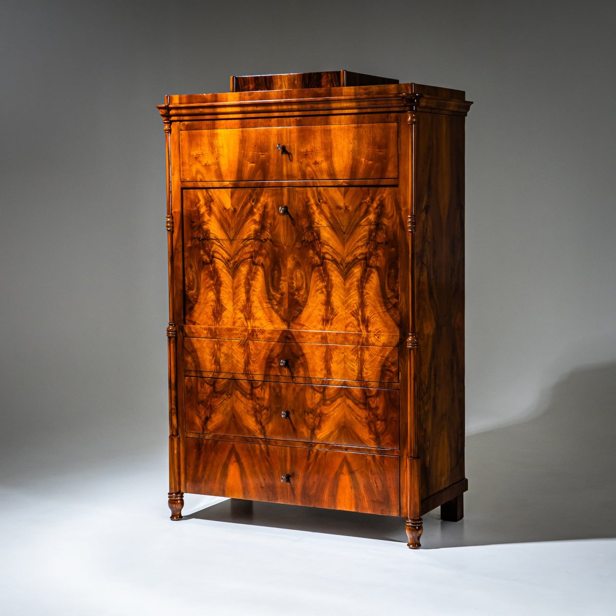 Secrétaire de style Biedermeier, vers 1840-photo-3