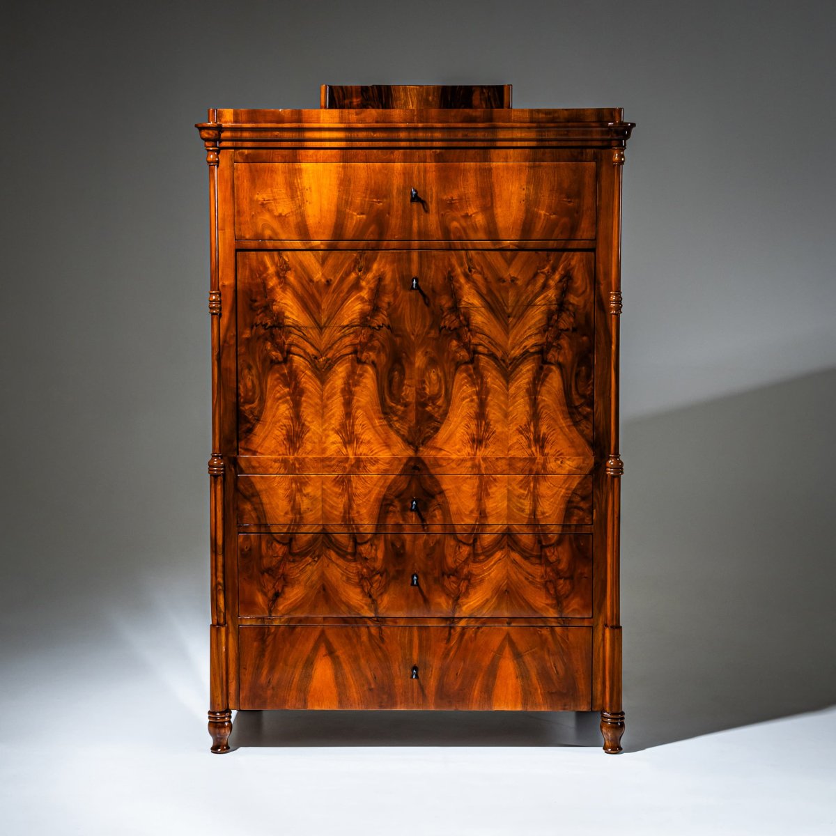 Secrétaire de style Biedermeier, vers 1840-photo-2