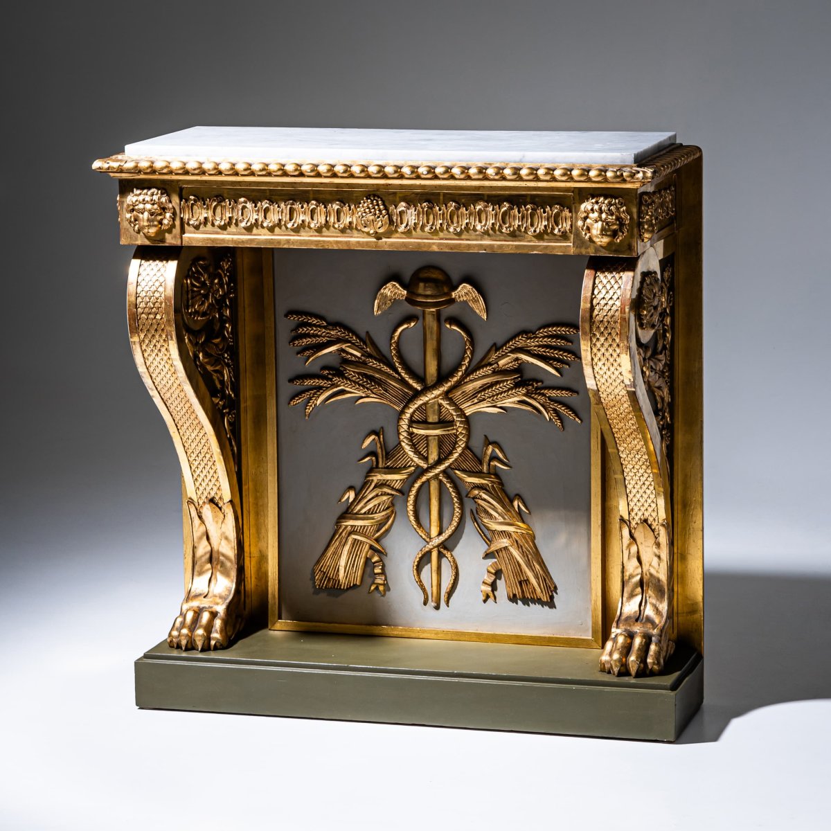 Console Empire de P. G. Bylander, Göteborg / Suède, première moitié du XIXe siècle-photo-3
