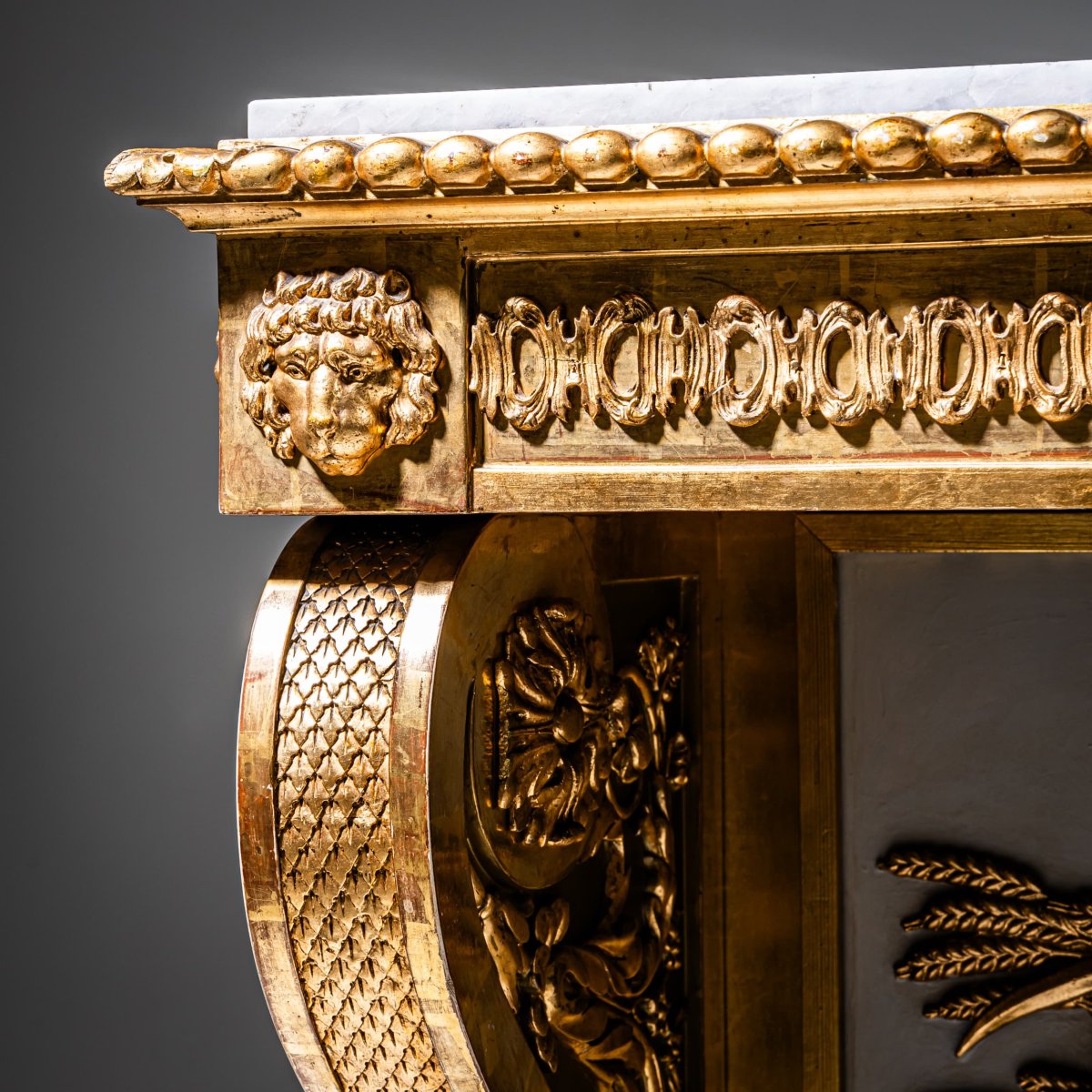 Console Empire de P. G. Bylander, Göteborg / Suède, première moitié du XIXe siècle-photo-1