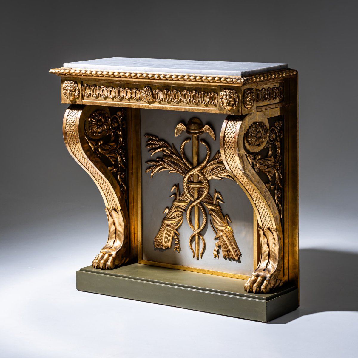 Console Empire de P. G. Bylander, Göteborg / Suède, première moitié du XIXe siècle-photo-6