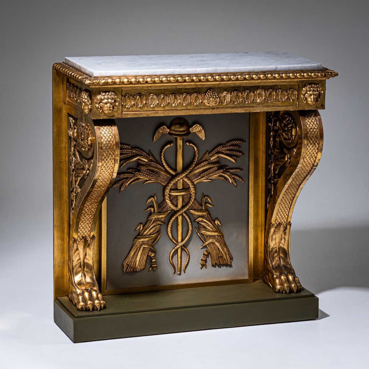Console Empire de P. G. Bylander, Göteborg / Suède, première moitié du XIXe siècle