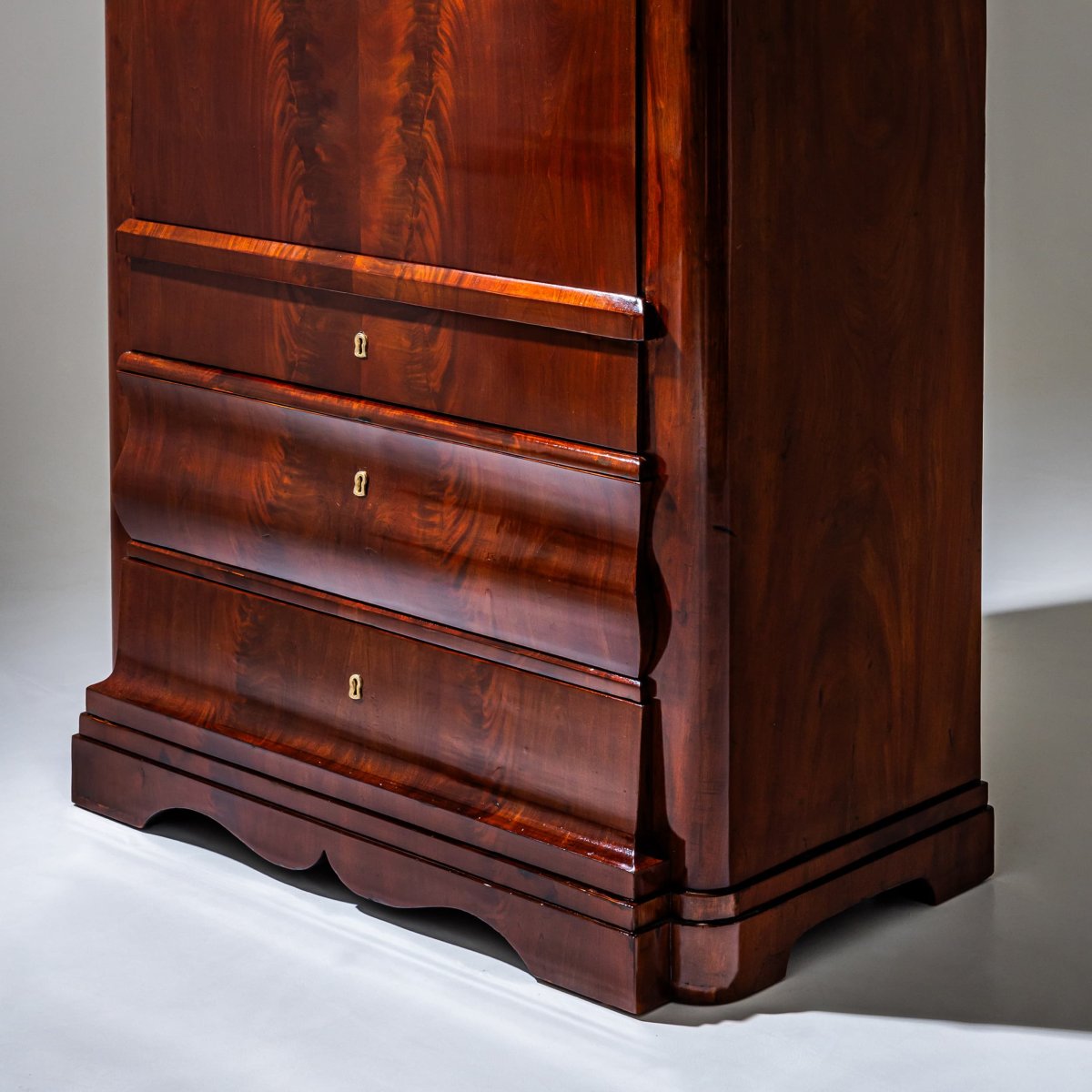 Secrétaire de style Biedermeier en acajou, vers 1830-photo-6