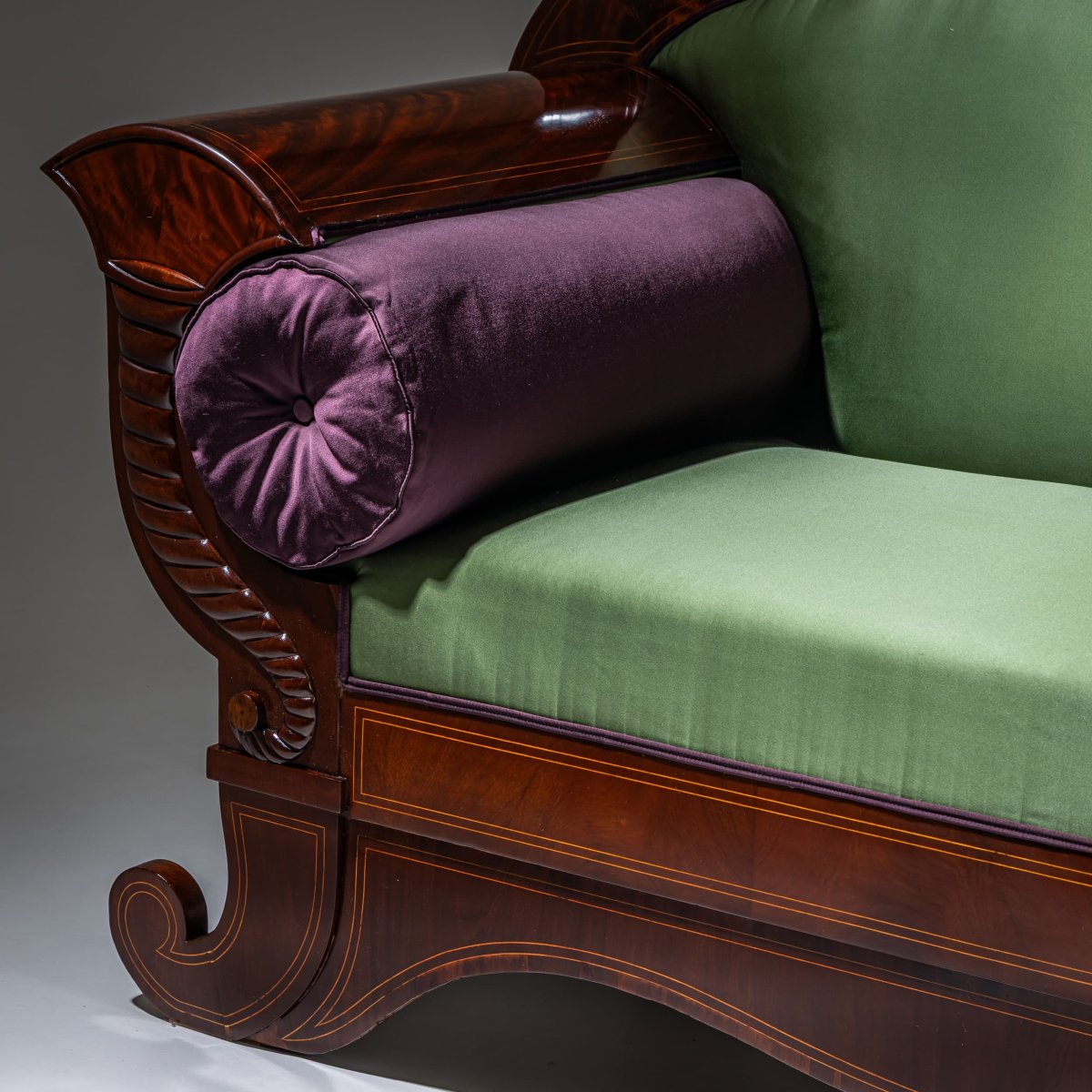 Biedermeier Mahogany Sofa, North Germany, Circa 1830-photo-2
