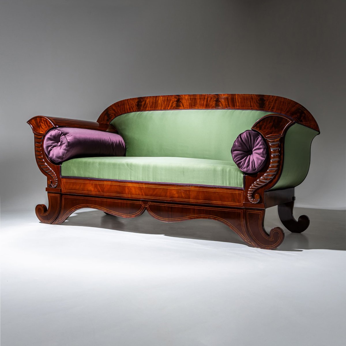 Biedermeier Mahogany Sofa, North Germany, Circa 1830
