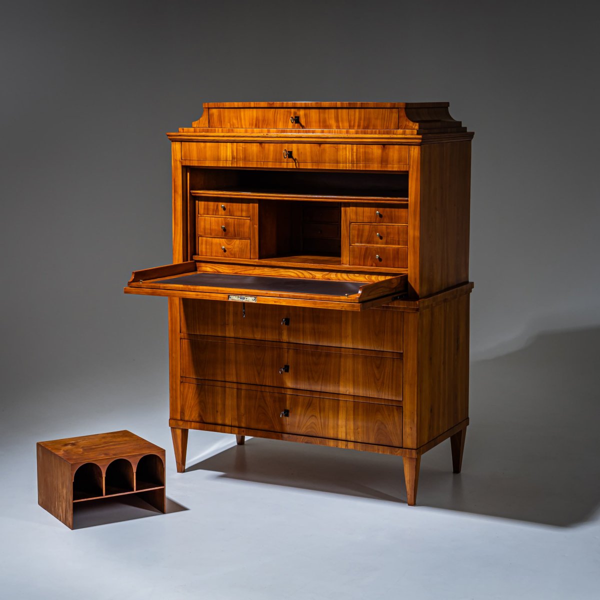 Biedermeier-style Cherrywood Writing Desk, Germany, Circa 1820-photo-2