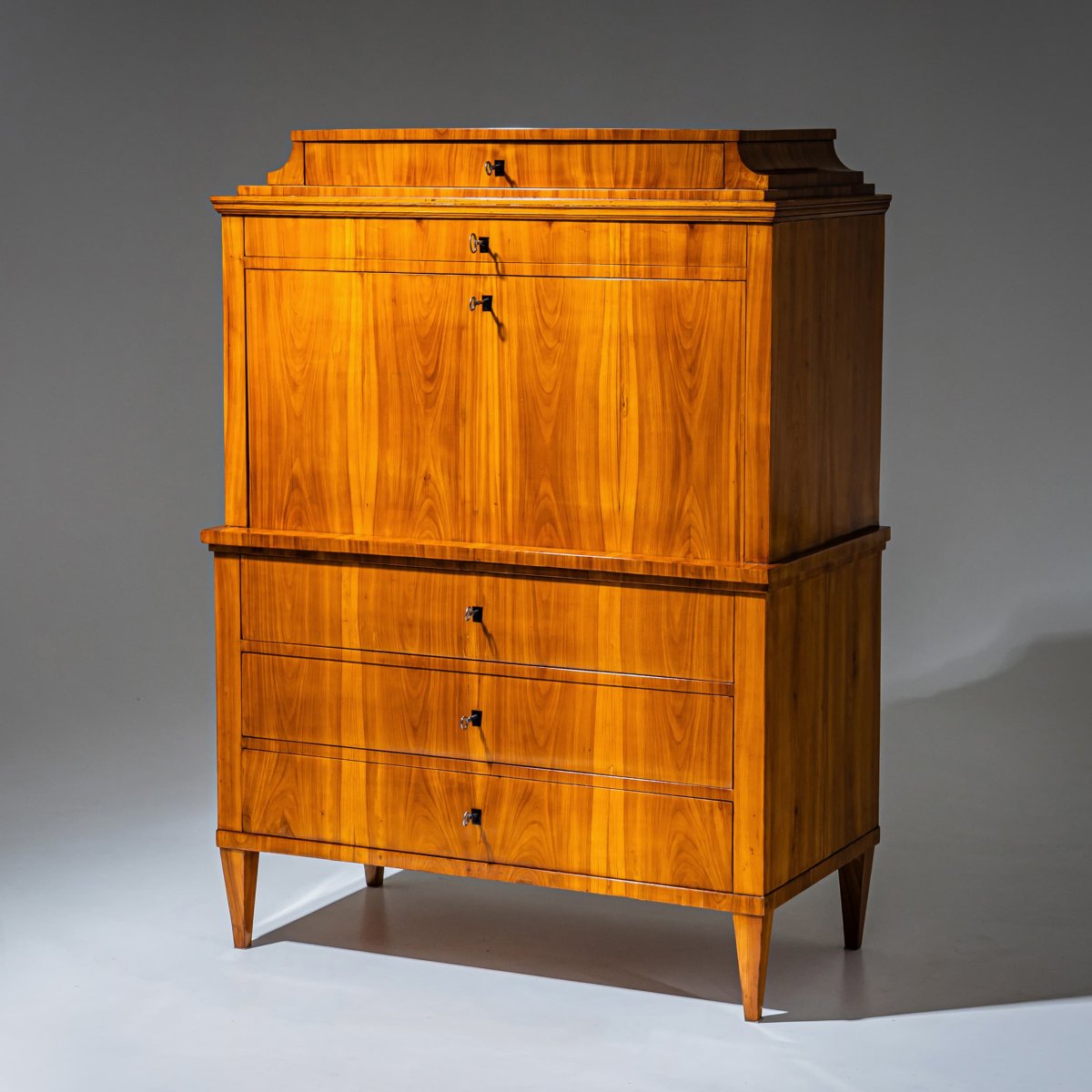 Biedermeier-style Cherrywood Writing Desk, Germany, Circa 1820-photo-3