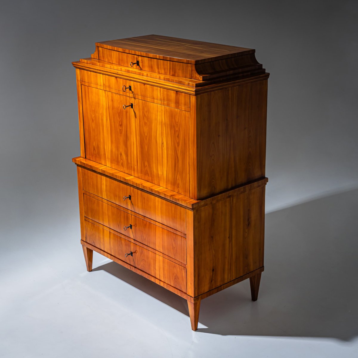 Biedermeier-style Cherrywood Writing Desk, Germany, Circa 1820-photo-1