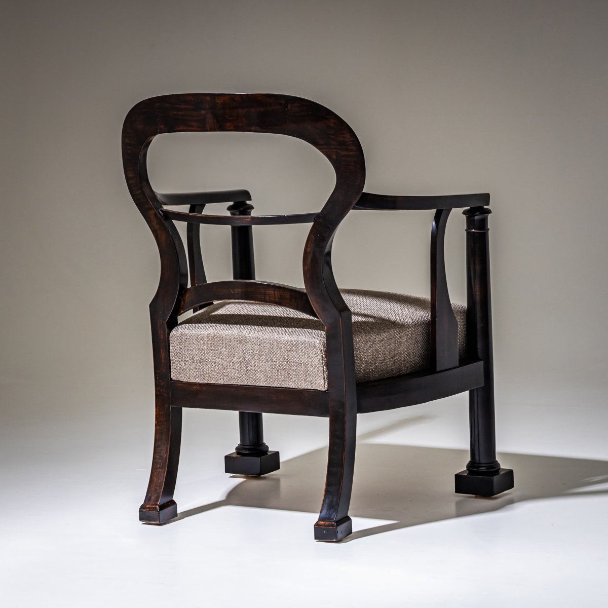 Pair Of Biedermeier Armchairs, Austria, Circa 1830-photo-5