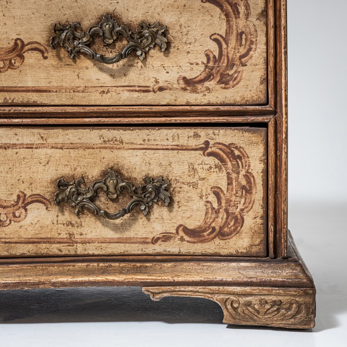 Commode baroque peinte à la main, XVIIIe siècle-photo-5