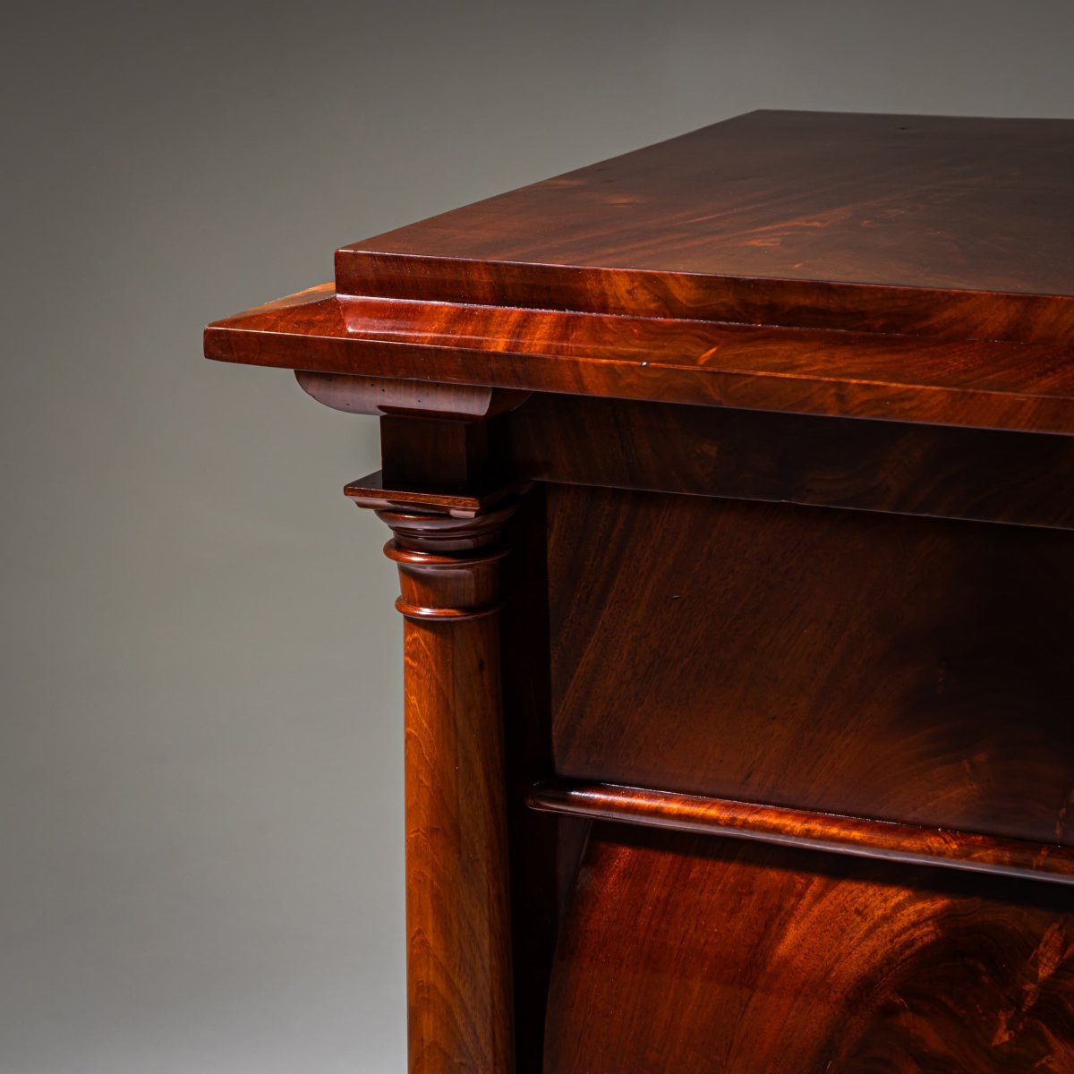 Biedermeier Mahogany Chest Of Drawers, Northern Germany, Circa 1820-photo-2