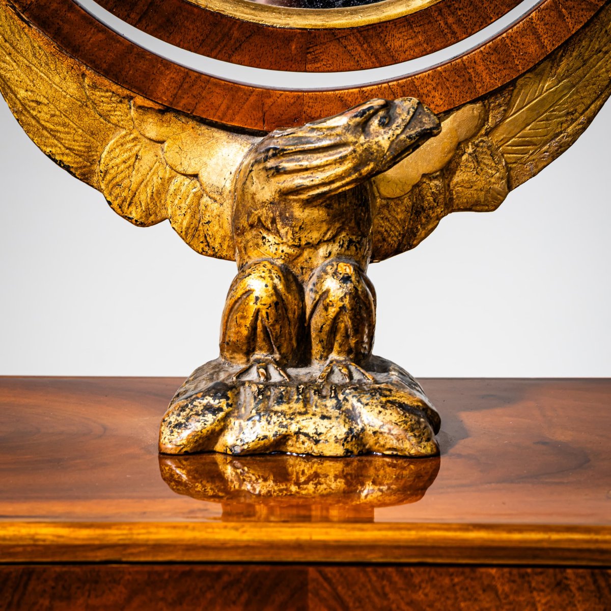 Biedermeier-style Table Mirror Decorated With An Eagle, Vienna, Early 19th Century-photo-2