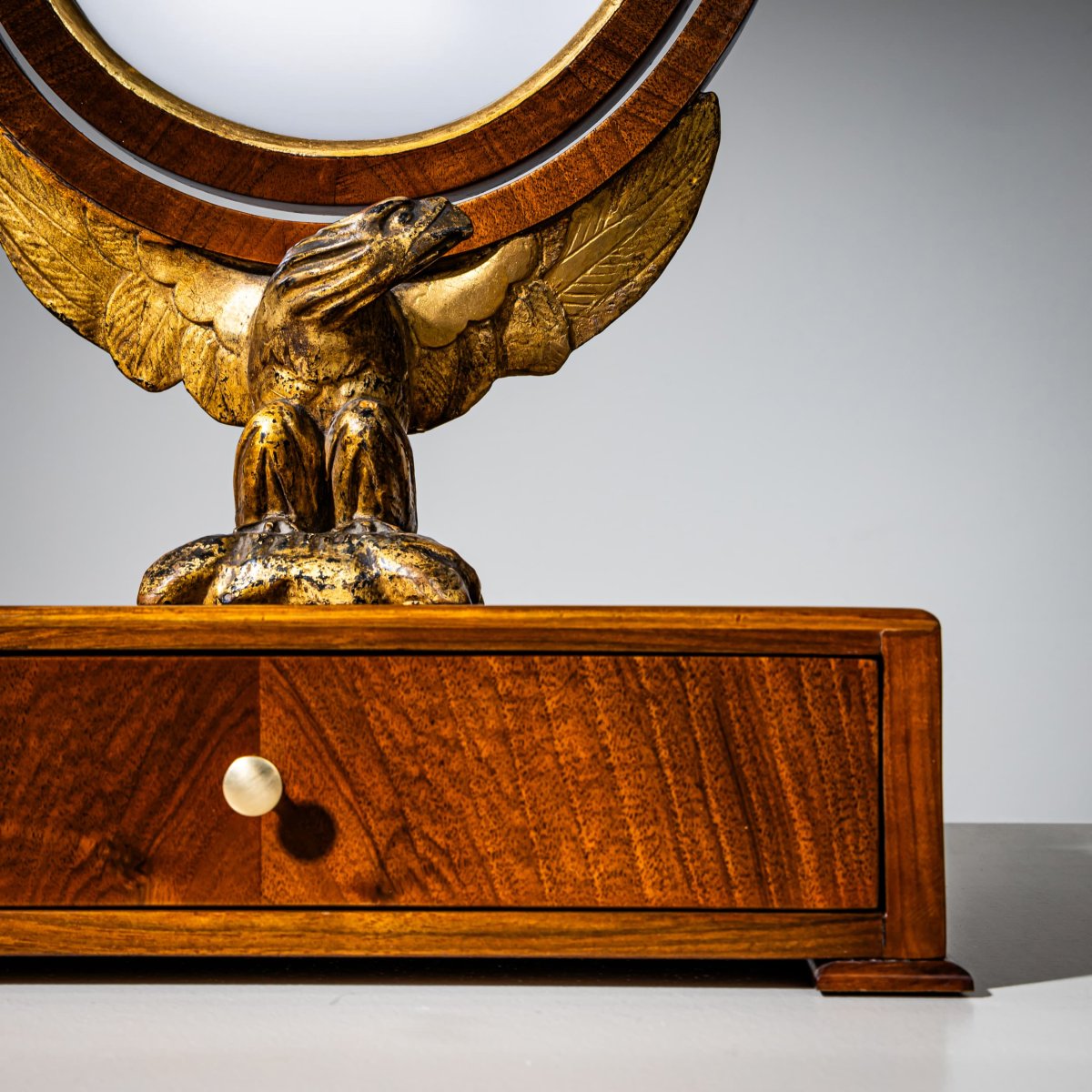 Biedermeier-style Table Mirror Decorated With An Eagle, Vienna, Early 19th Century-photo-3