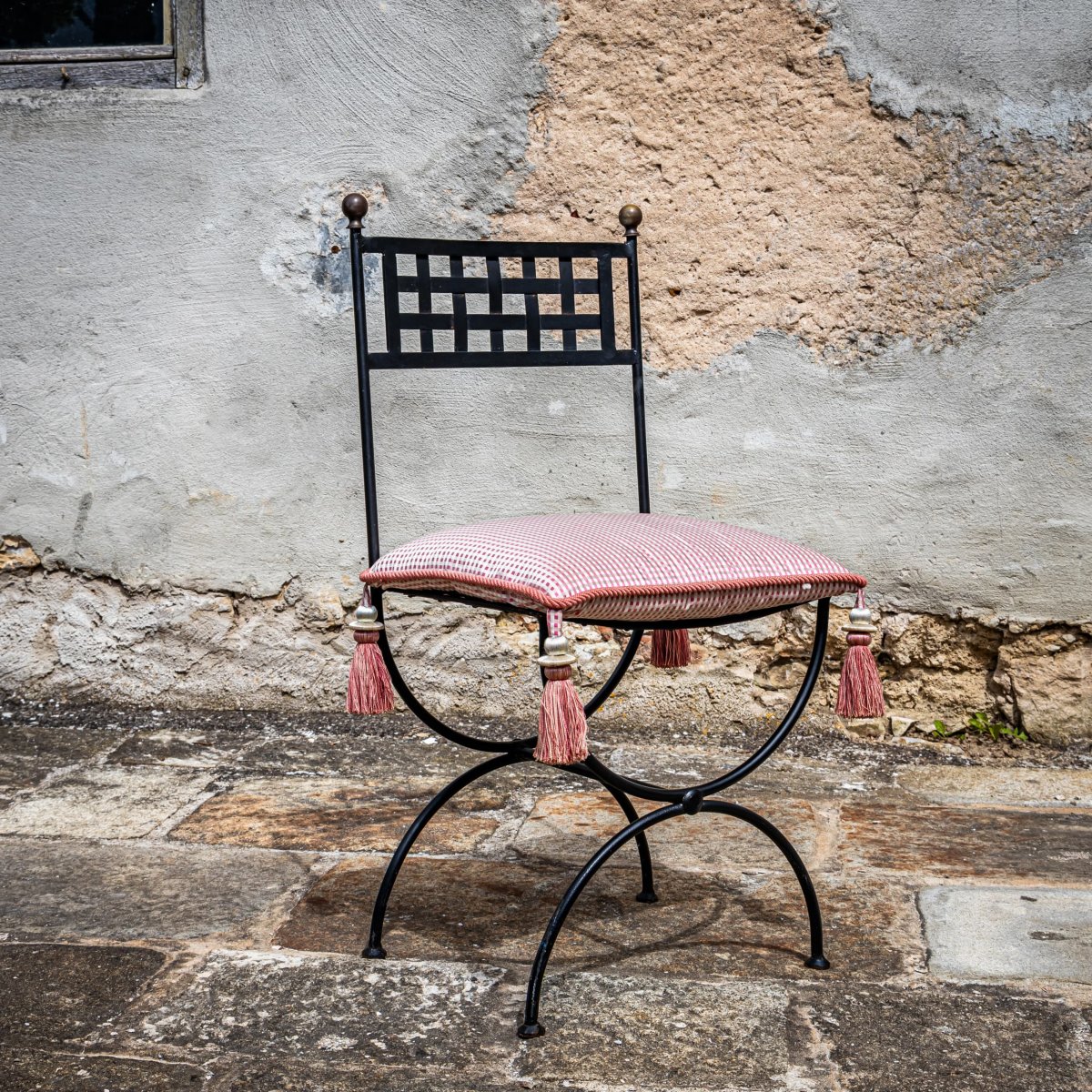 Ensemble de mobilier de jardin en fer, probablement de la fin du XXe siècle-photo-4